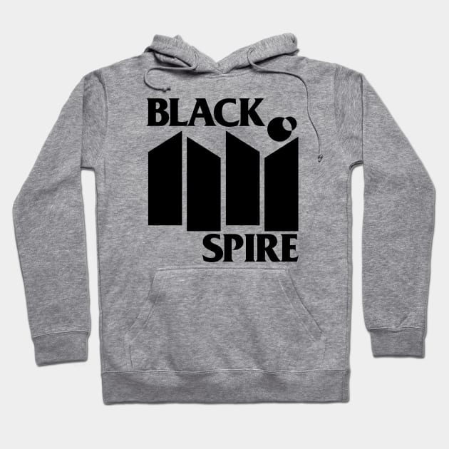 Black Spire Flag Hoodie by blairjcampbell